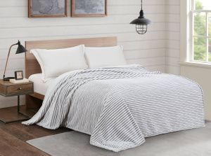 Плед ВЕЛСОФТ диз. 16-3803 Серая чайка Y-02 (полоса) (Л)