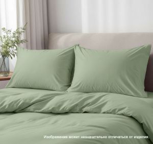 Набор: 2 наволочки поплин гл/кр 50х70 цвет: Фисташка