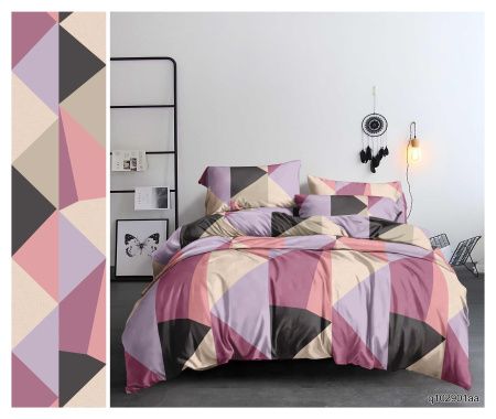 КПБ Полисатин "Pandora" диз. № q102901aa треугольники (S/P)