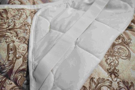 Наматрасник стеганый с резинкой по угласм(Лён/Хлопок) 160х200 4